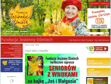 Tablet Screenshot of jesiennyusmiech.pl